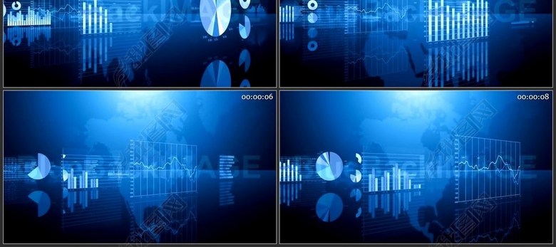 股票证券市场大盘指数动态循环股市(图片编号