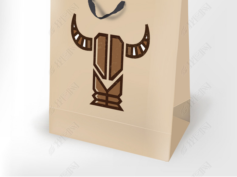 牛头logo房地产男装箱包皮具通用商标(图片编