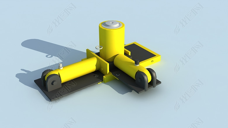 三向千斤顶模型【可做动画】图片下载max素材