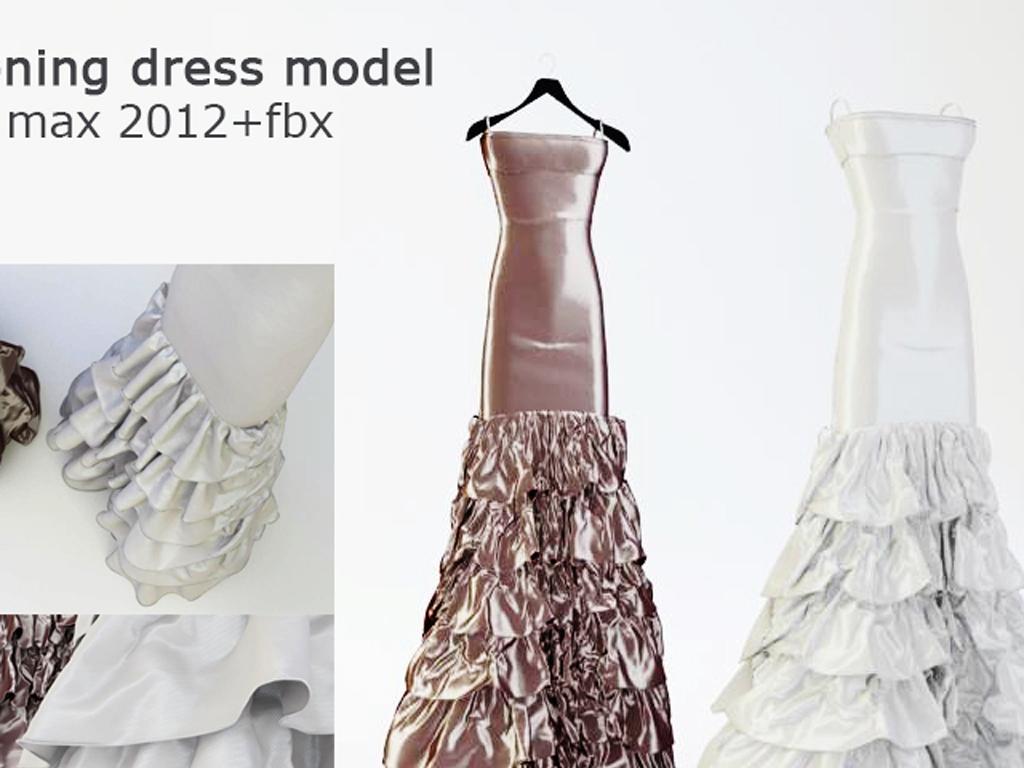 婚纱3d模型_3d打印模型