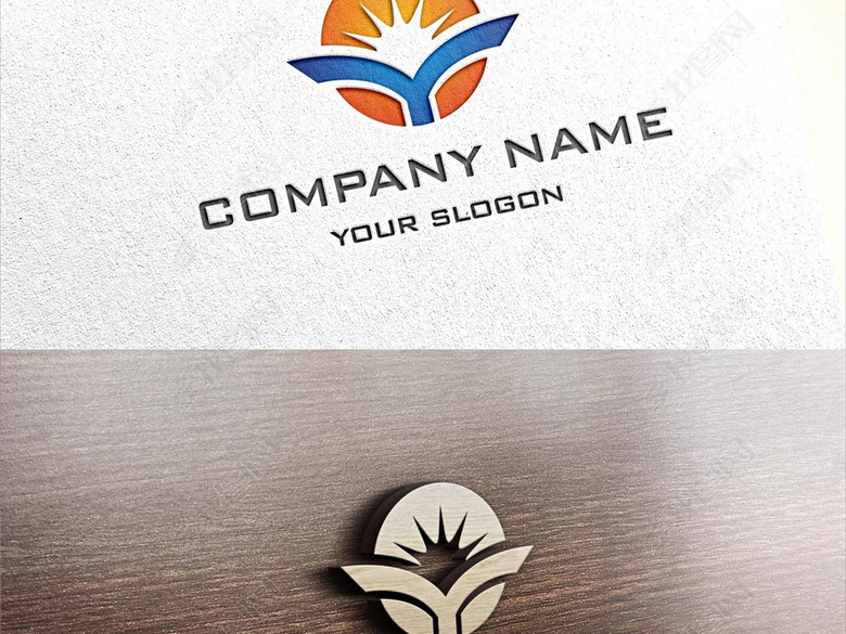 Y字母创意阳光大气LOGO设计(图片编号:1695