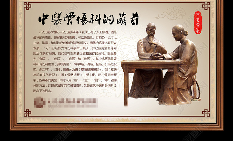 中医骨伤科展版中医文化展板(图片编号:16974