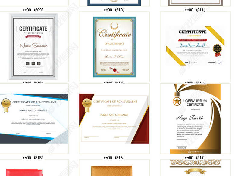 品牌证书授权证书英文模板网络代理授权证书图