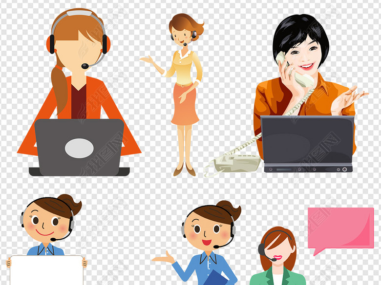 在线客服旺旺客服人工客服服务人员图标图片下