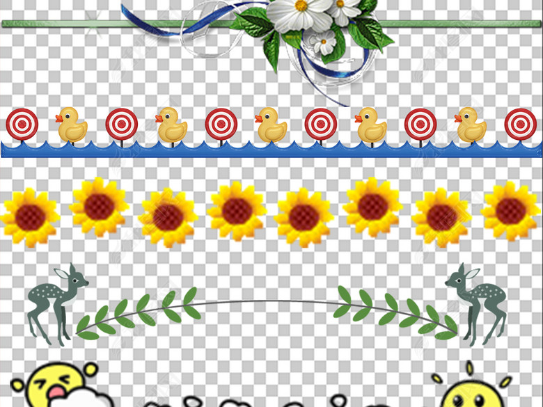 多款简洁分割线分隔符png免扣素材图片下载p