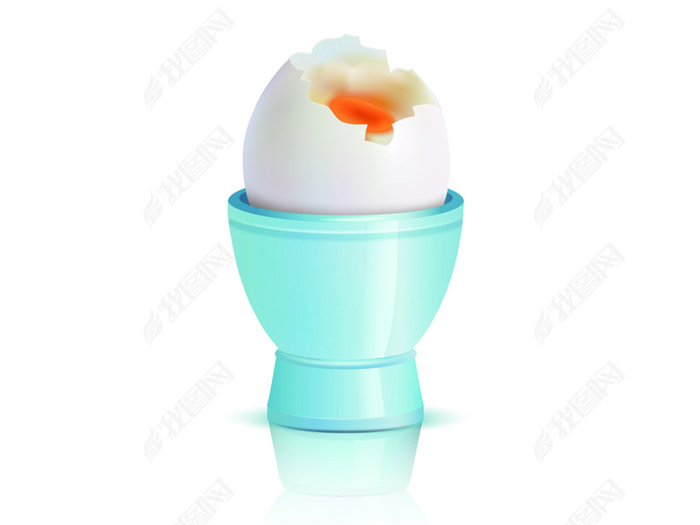 鸡蛋鸭蛋鹌鹑蛋蛋黄蛋壳砸金蛋矢量素材图片下