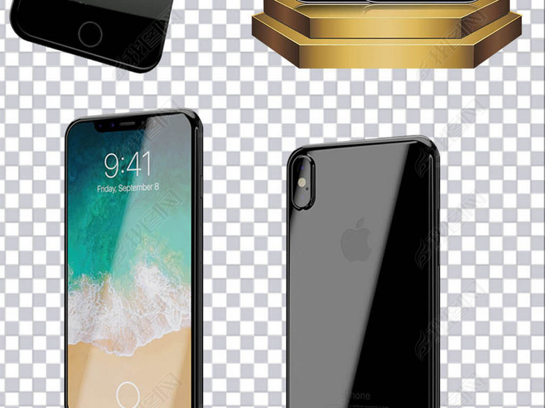 苹果8元素苹果X元素苹果8P素材图片下载png