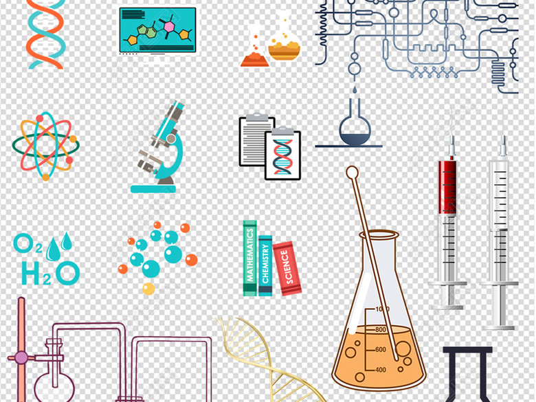 62款科学化学实验设备器材PNG透明背景素材