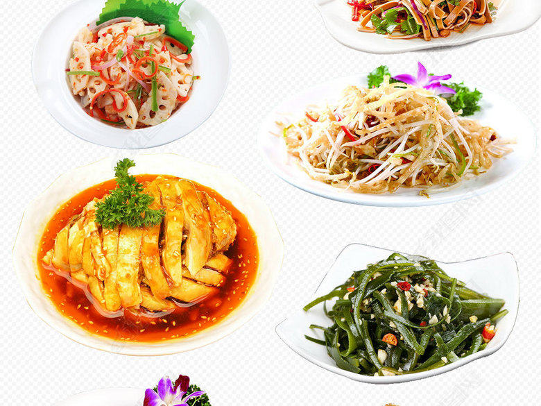 美味凉拌菜特色小吃png海报素材图片下载png