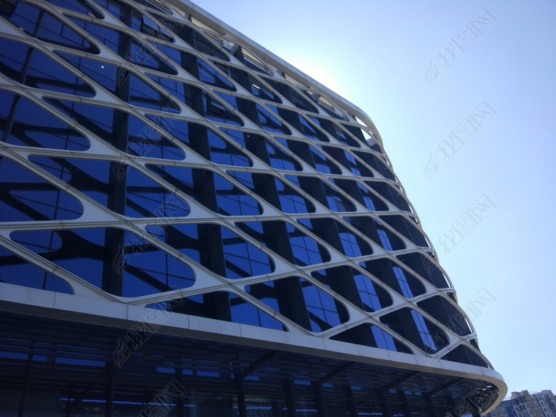 大连风光西岗全民健身中心网格建筑图片下载素