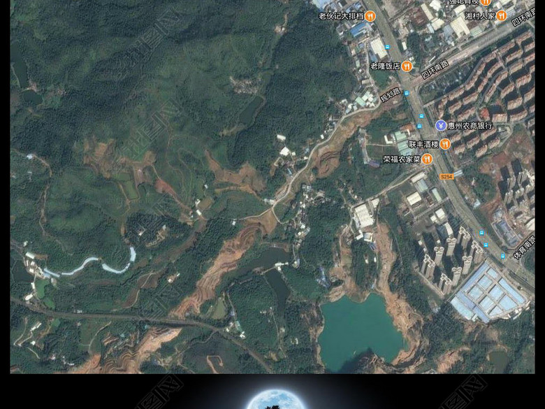 2017高清谷歌惠州市卫星地图图片下载(图片编