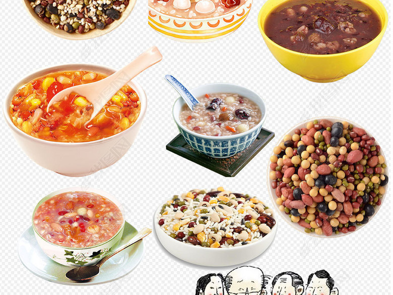 各种粥稀饭八宝粥png免扣素材图片下载png素