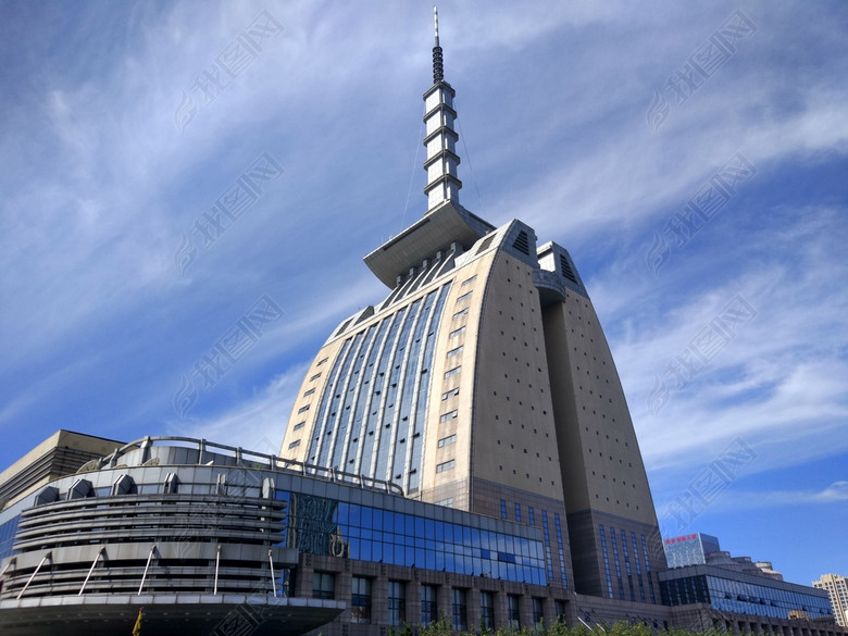 大连风光系列广电大厦广播电视台图片下载素材