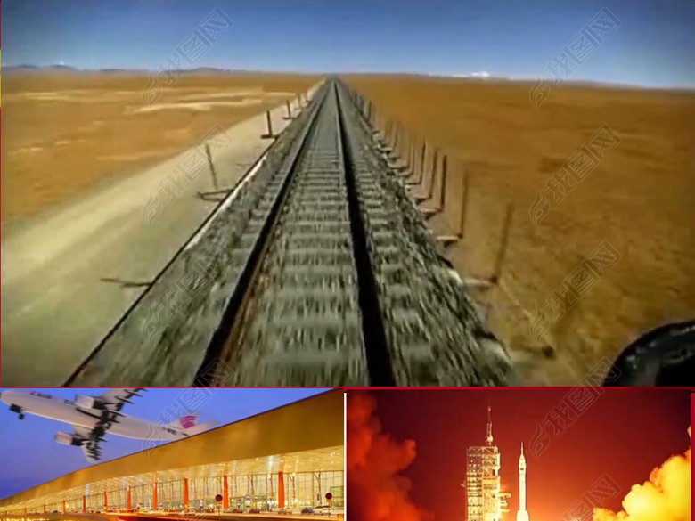 我们走在大路上大合唱歌曲背景配景高清视频(