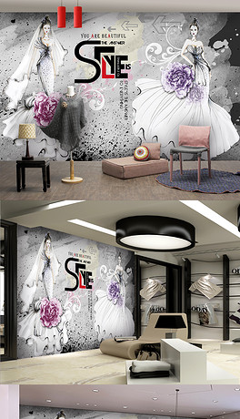 婚纱店背景墙_婚纱店门头(3)