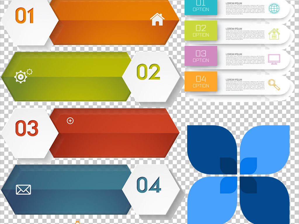 50款ppt数字目录序列免抠素材元.图片设计_高清其他