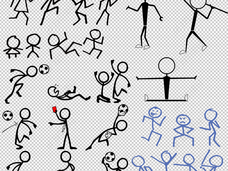 火柴人矢量图素材图片下载psd素材