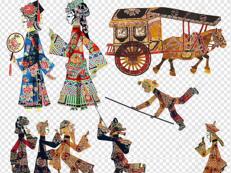 中国传统文化艺术手艺皮影戏素材图片下载pn