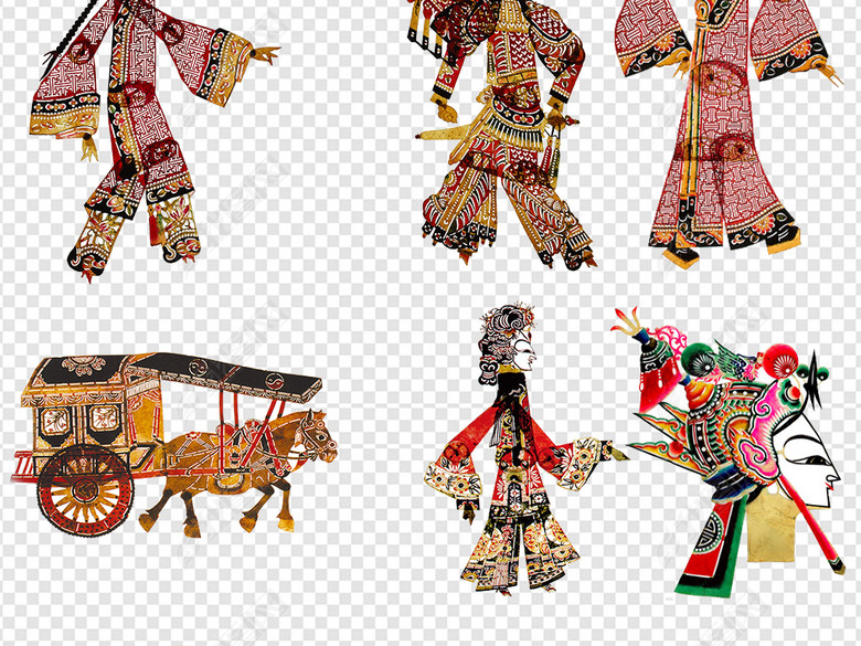 中国传统文化艺术手艺皮影戏素材图片下载pn