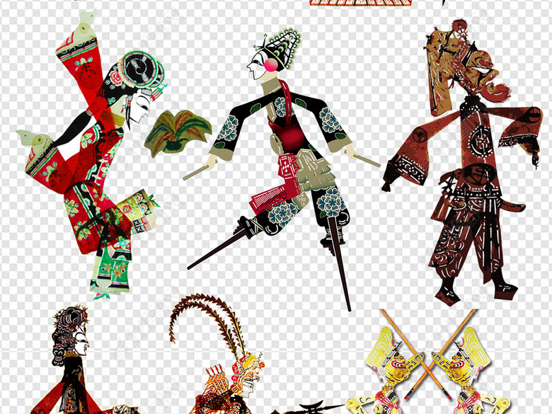 中国传统文化艺术手艺皮影戏素材图片下载pn