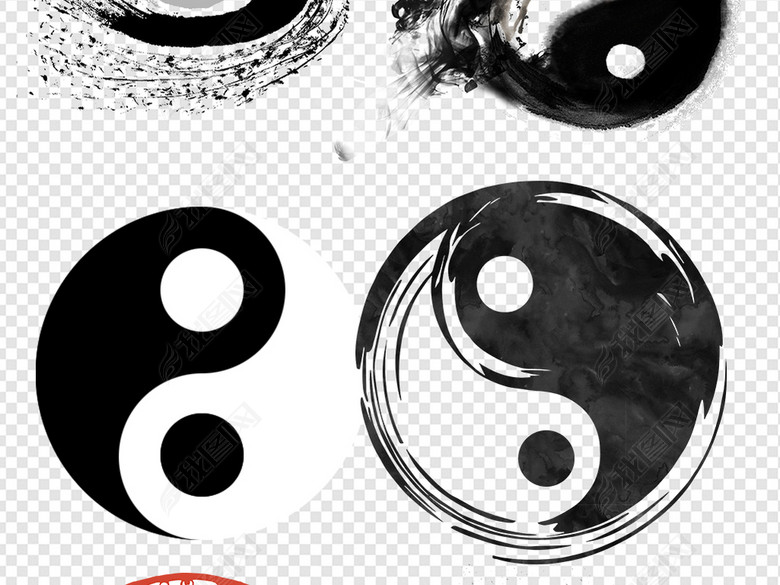 太极八卦图中国风算命风水素材图片下载png素