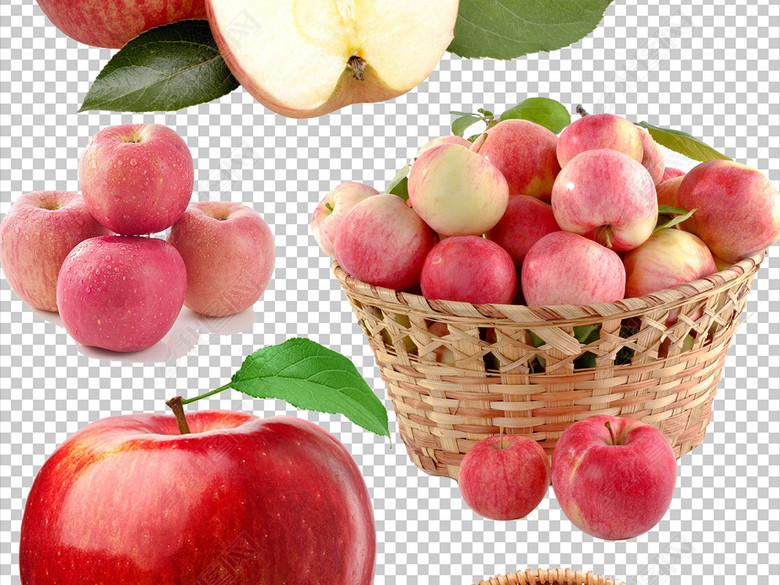 红苹果水果苹果一篮苹果png素材下载图片下载