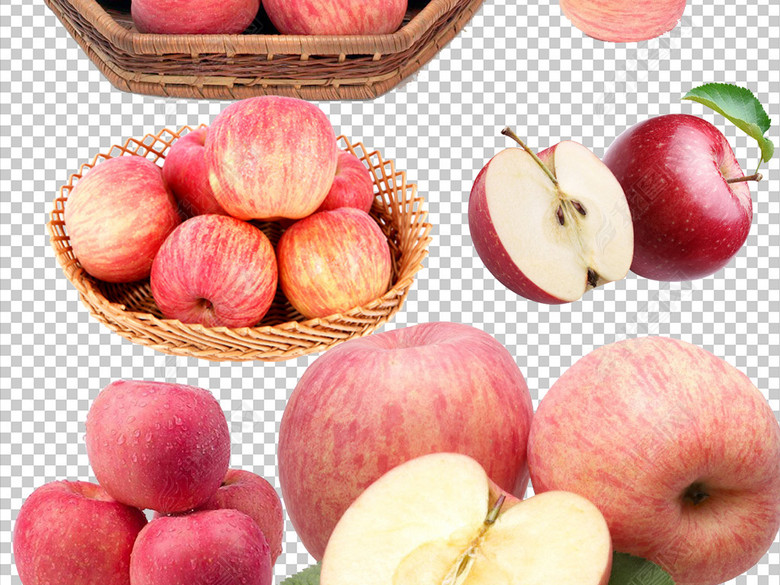 红苹果水果苹果一篮苹果png素材下载图片下载