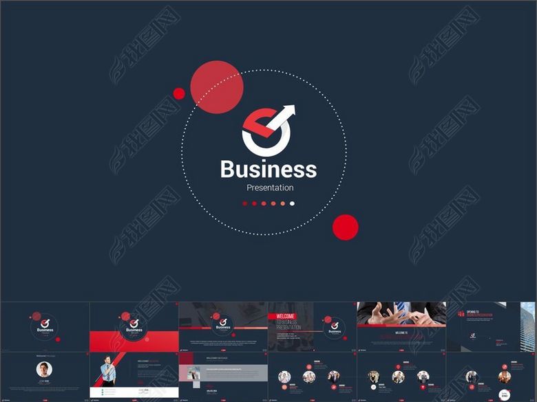 公司介绍市场策略案例分析销售PPT模板(图片