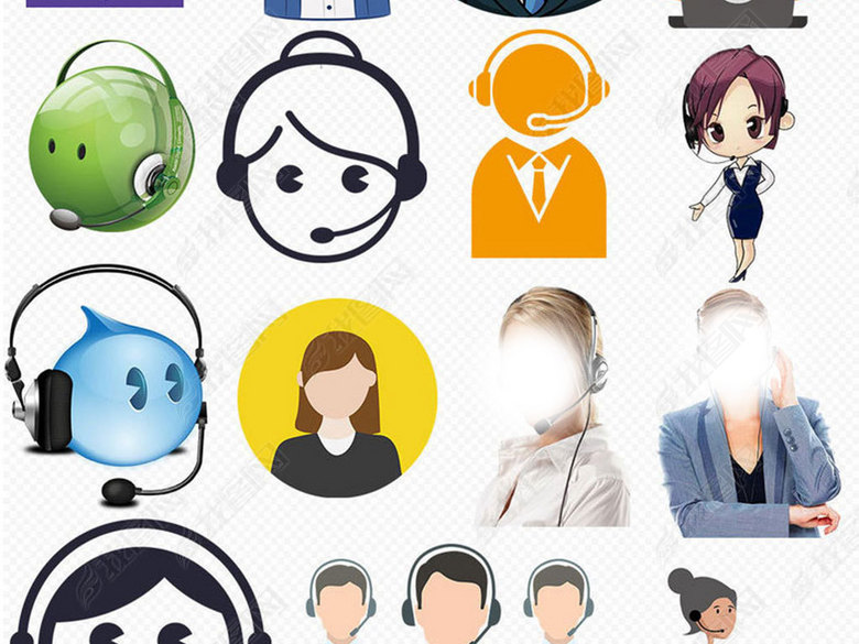 在线客服旺旺客服人工客服PNG设计元素图片