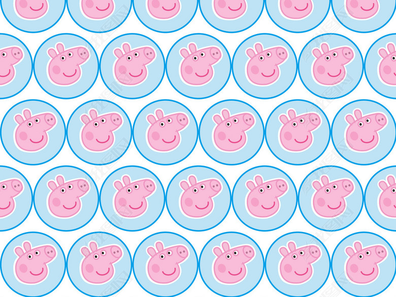 卡通动漫小猪佩奇童装T恤图案图片下载ai素材