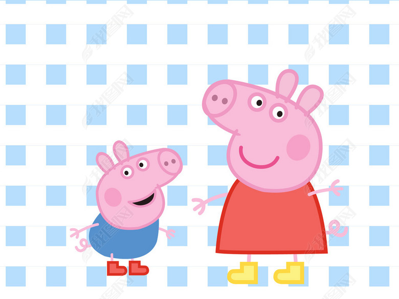 卡通动漫小猪佩奇童装T恤图案图片下载ai素材