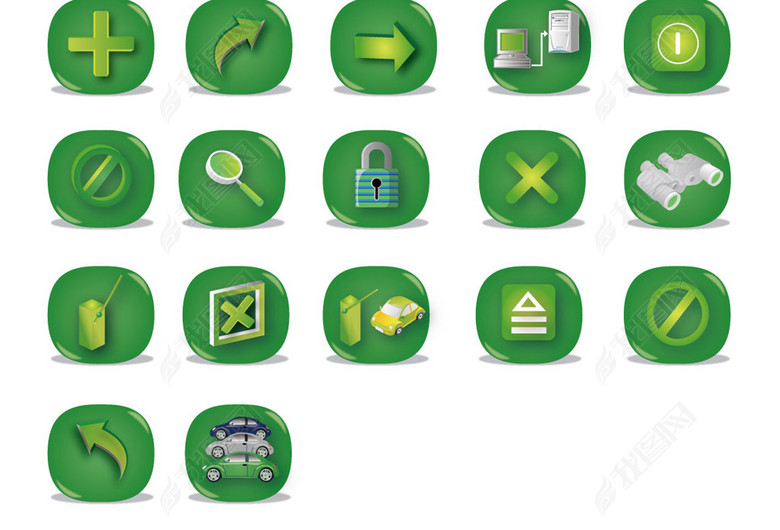 企业工厂商场酒店停车场电脑管理系统图标图片