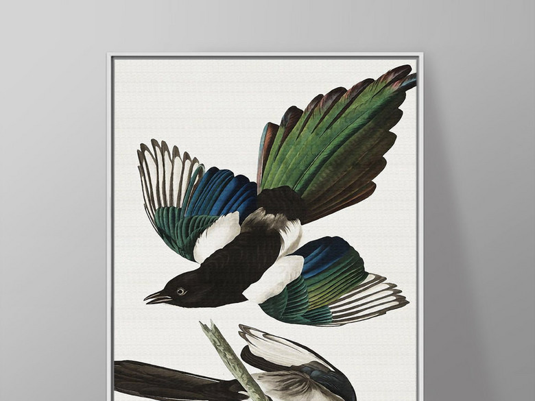 欧式花鸟画西欧复古北欧简约现代家居装饰画(