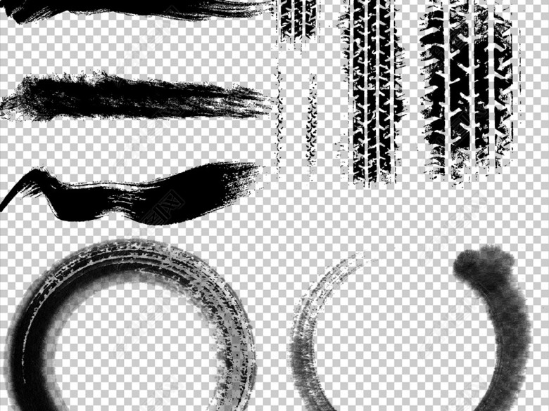 数字笔刷书法字体墨迹笔刷笔触素材图片下载p