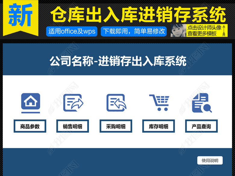 公司企业产品商品货品出入库进销存管理系统图