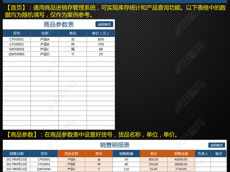 公司企业产品商品货品出入库进销存管理系统图