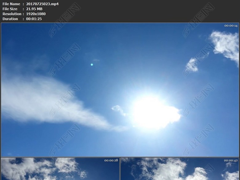 云朵飞来蓝天云海阳光照射意境流云(图片编号