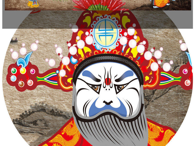 复古手绘特色巴蜀四川文化火锅店餐厅背景墙(