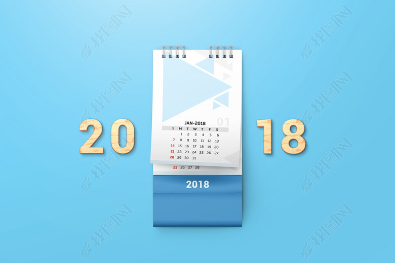 台历详情页设计图片桌面台历效果(图片编号:17079514)_2018狗年日历_我图网