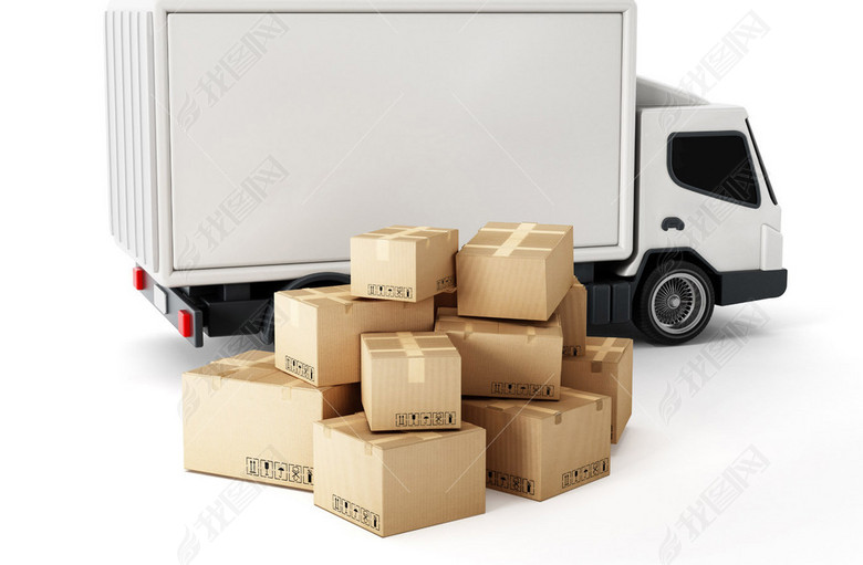 物流货运快递运输公司集装箱京东顺丰韵达图片