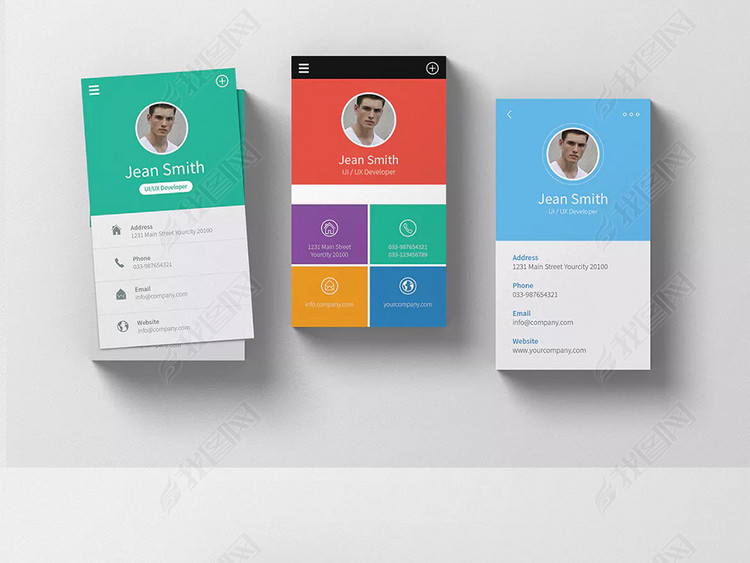 微信个人简历二维码扫码界面设计