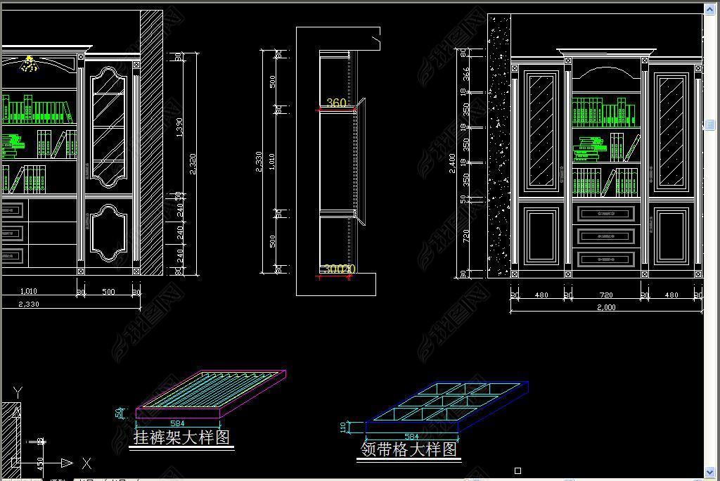 酒柜尺寸图纸 jpg