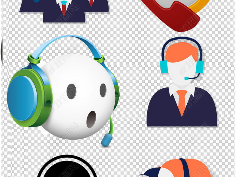 在线客服旺旺客服人工客服服务人员图标图片下