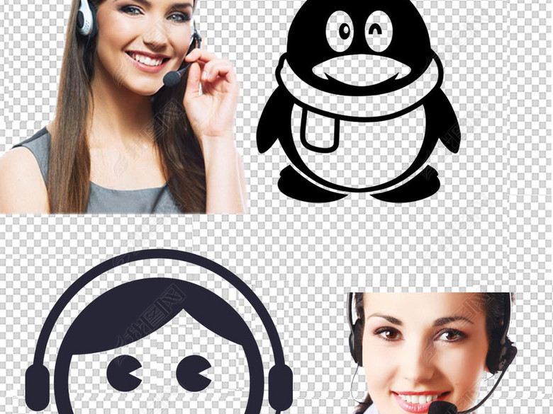 在线客服旺旺客服人工客服服务人员图标图片下