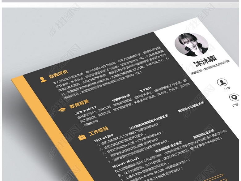 A4求职个人简历软件开发简历模板word图片下