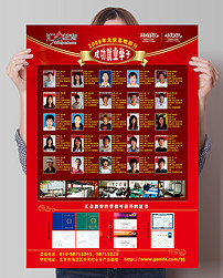 培训机构成果展示宣传海报图片设计素材_高清