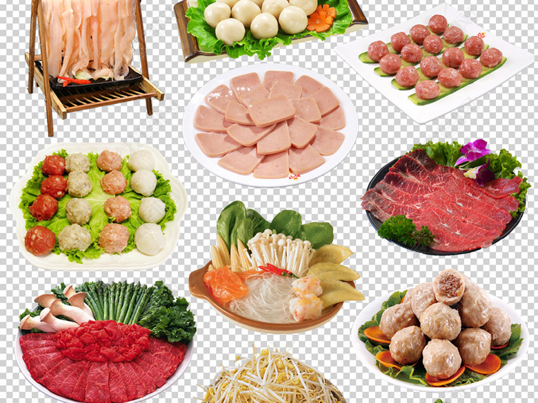 72款各种美味火锅食材肉类蔬菜PNG免扣素材
