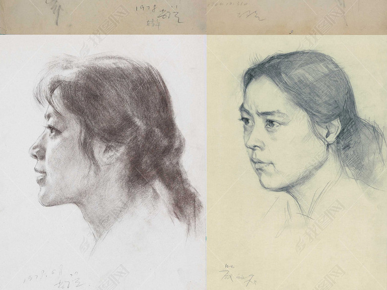 靳尚谊素描头像高考培训班广州美术学院速写图