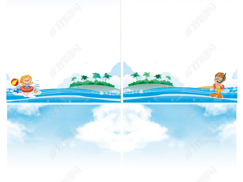 简约卡通小学生作文集校园信纸word模板图片