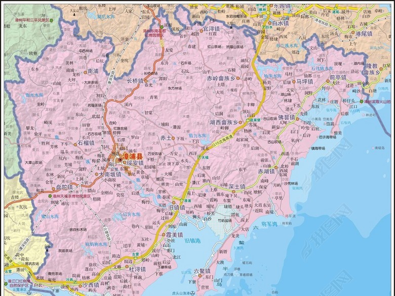 漳浦县地图高清大图(图片编号:17138325)_其他